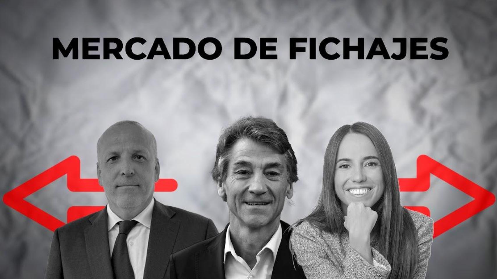 De izq. a dcha., Álvaro Echevarría (Círculo Ecuestre), Javier Pujol (Sernauto) y Judith Calzada (pHformula)