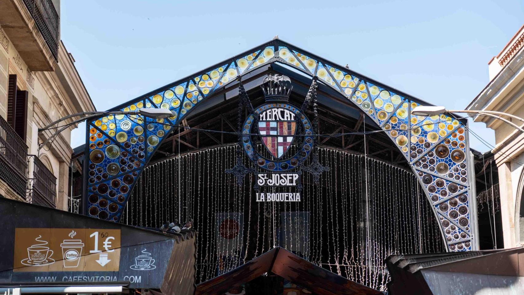 Entrada al mercado de la Boquería