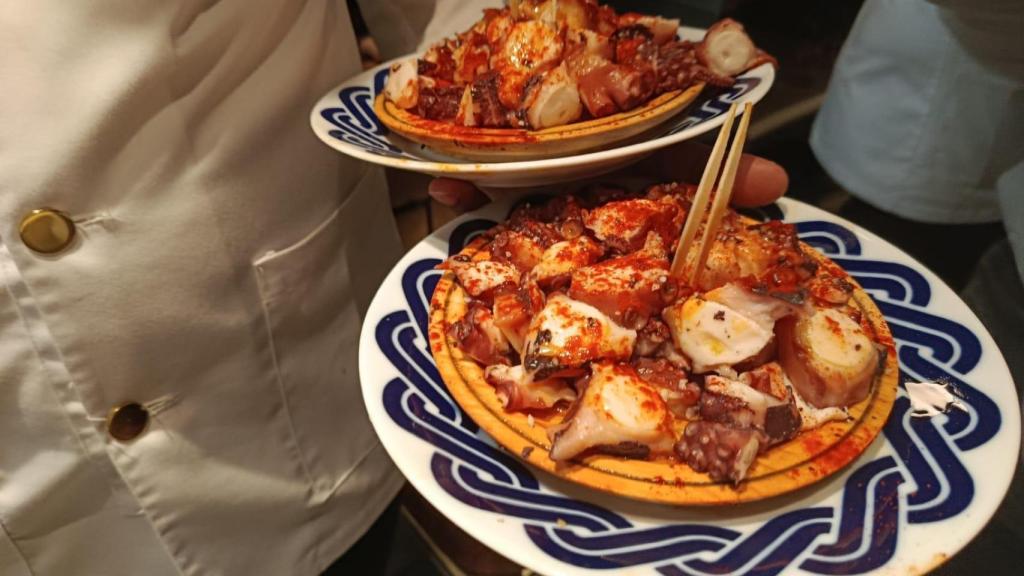 El producto estrella de Casa Lampazas, pulpo a la gallega