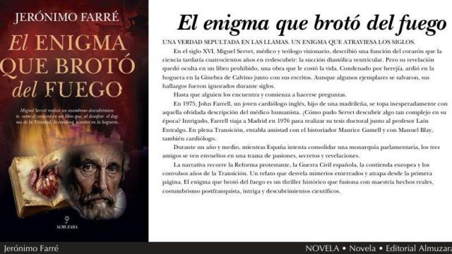 Libro 'El enigma que brotó del fuego', de Jerónimo Farré