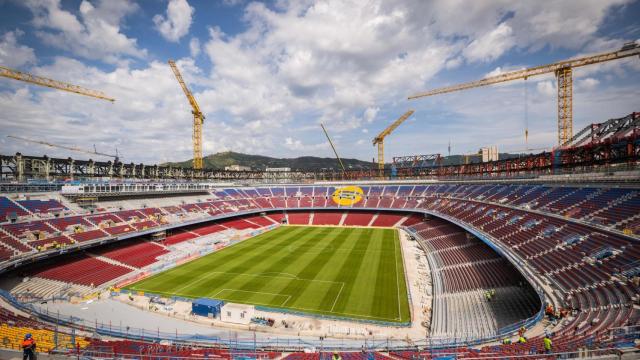 Panorámica del nuevo Camp Nou a principios de junio de 2025