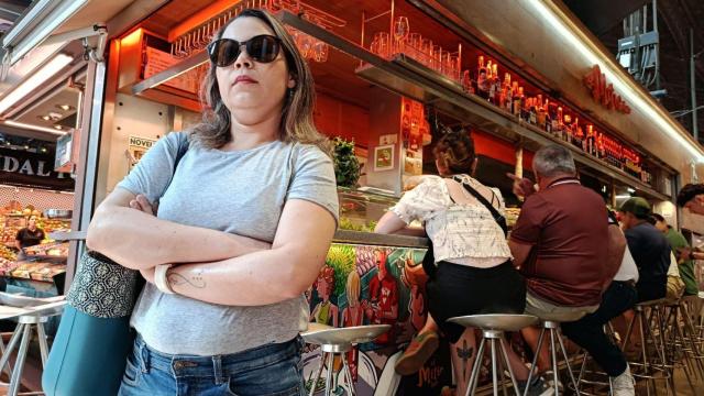 Karla, ante Mitic Bar, uno de los locales de Elharrar Mardochee