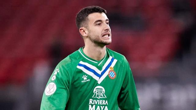 Joan García, en un partido con el RCD Espanyol