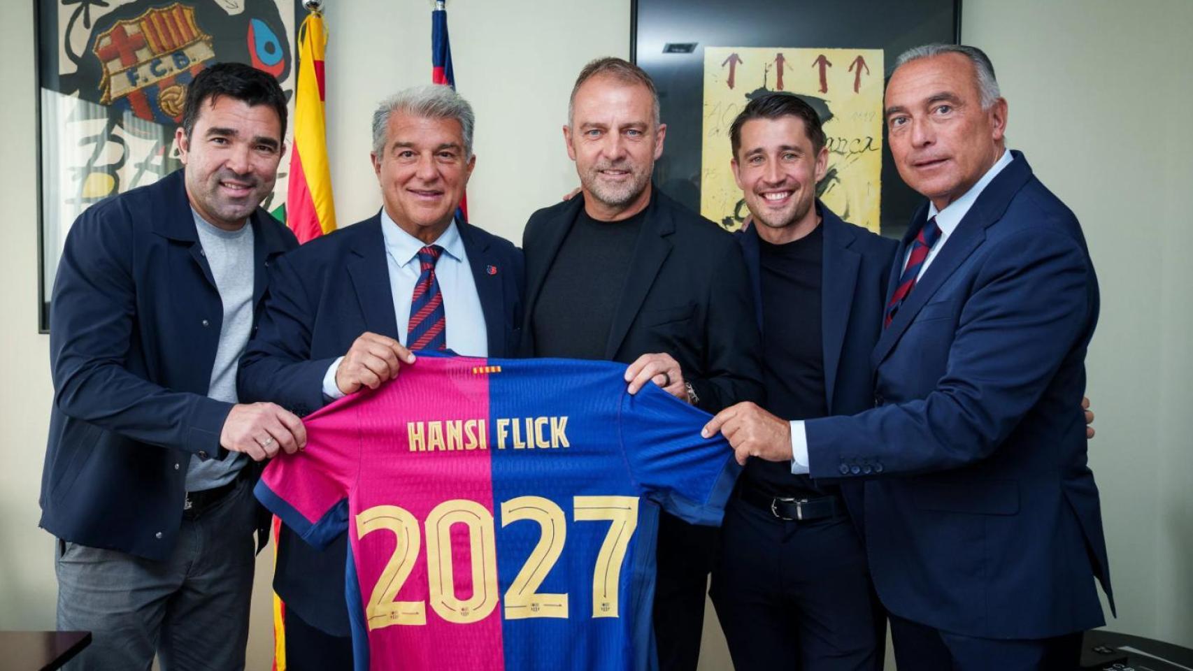 El entrenador que gana puntos para fichar por el Barça cuando se vaya Hansi Flick