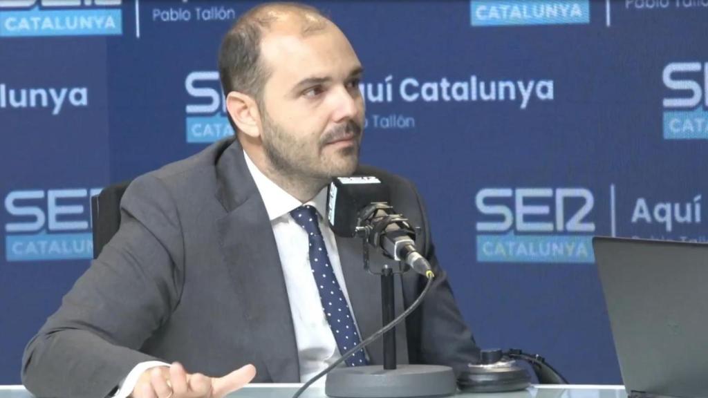 Albert Dalmau, 'conseller' de Presidencia, durante la entrevista en Ser Catalunya