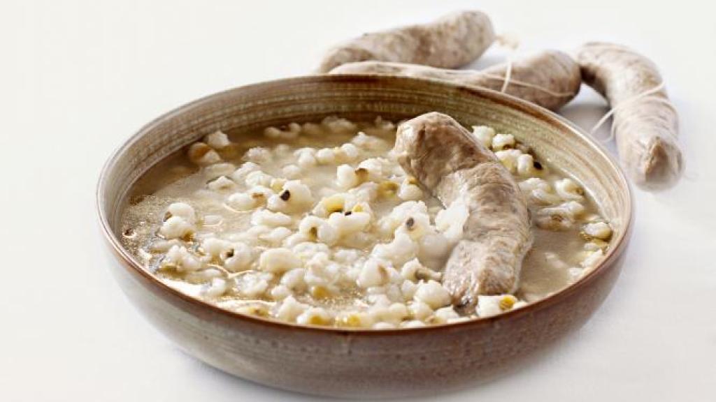 Escudella de blat de moro escairat