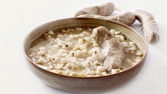 Escudella de blat de moro escairat