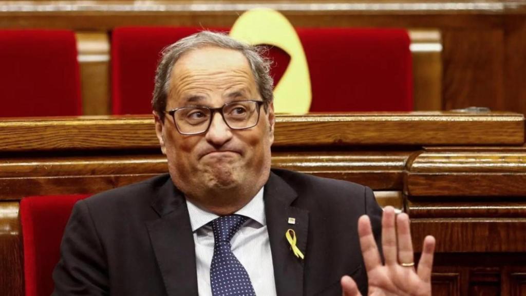 Quim Torra, en el Parlament durante su mandato como presidente de la Generalitat