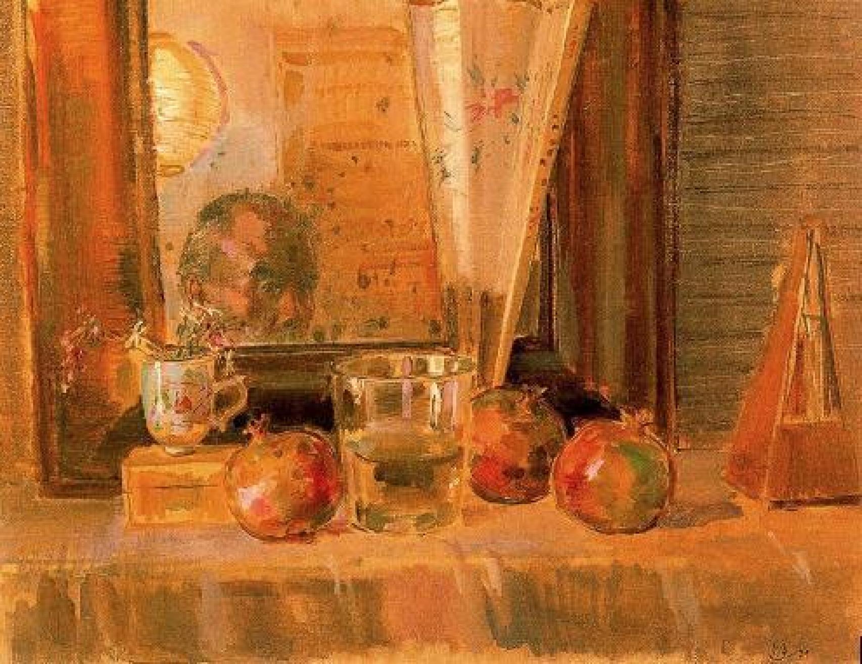 'Autorretrato con metrónomo', obra de Ramón Gaya