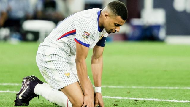 Kylian Mbappé, durante la derrota de Francia contra España en la Nations League