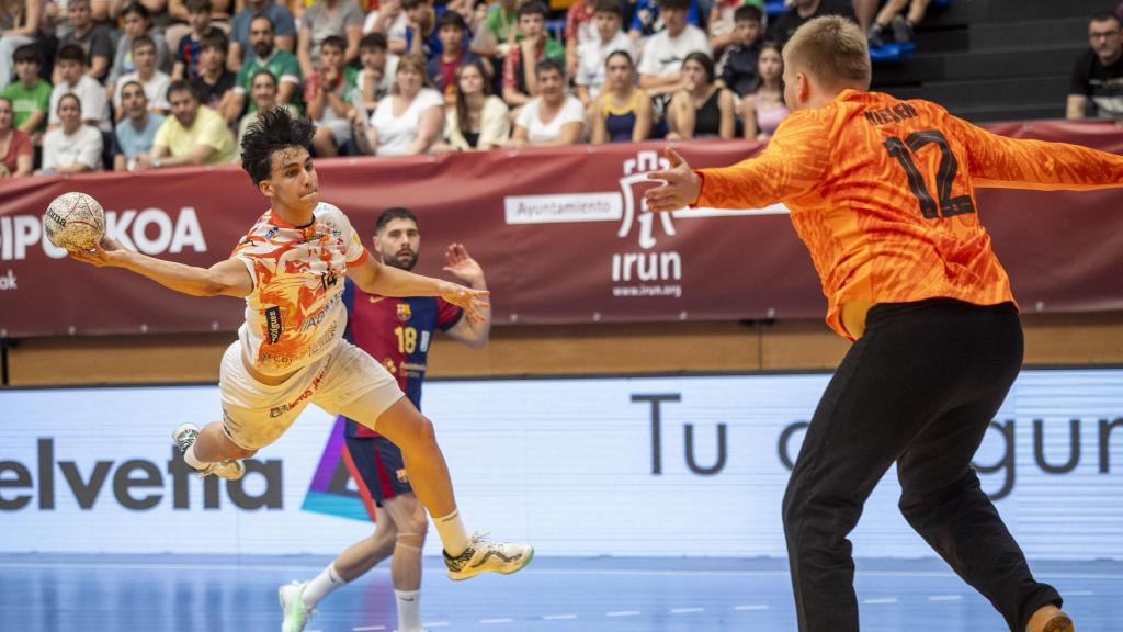 Emil Nielsen, en la final de la Copa del Rey de balonmano