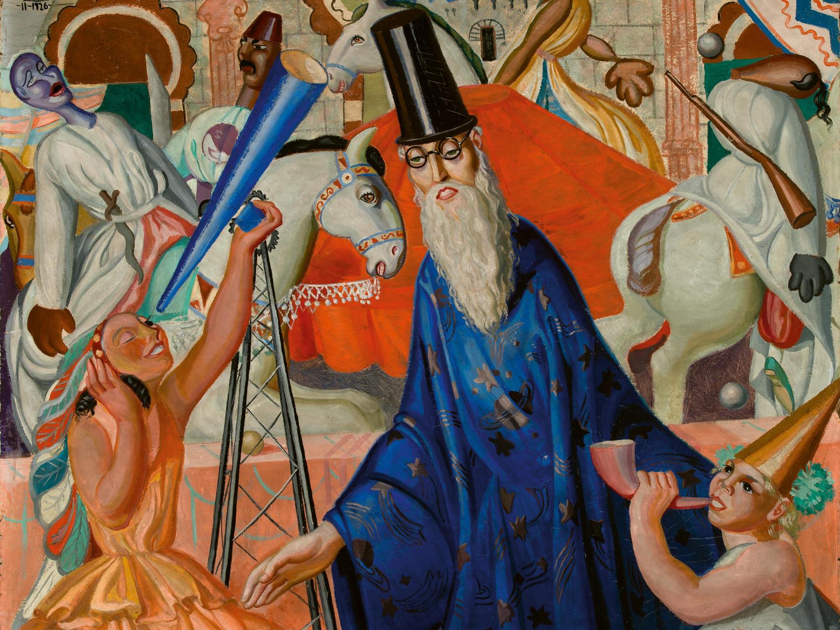 'El Mago / Pim Pam Pum’ (1926), óleo de Maruja Mallo propiedad de The Art Institute of Chicago.