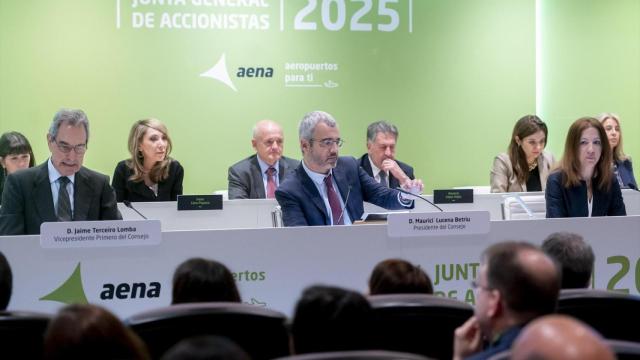 Imagen de la última junta de accionistas de Aena/ EP