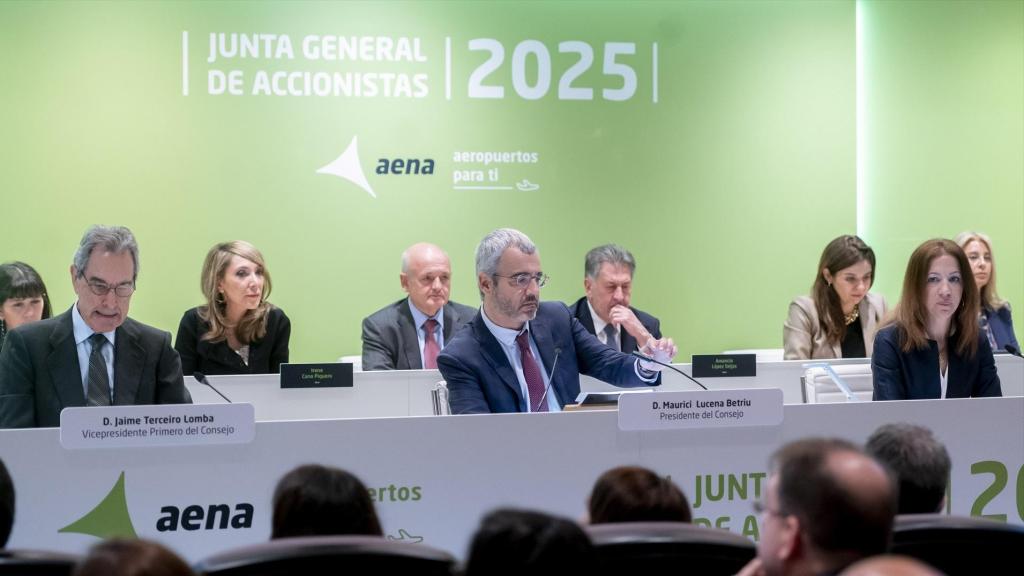 Imatge de la darrera junta d'accionistes d'Aena