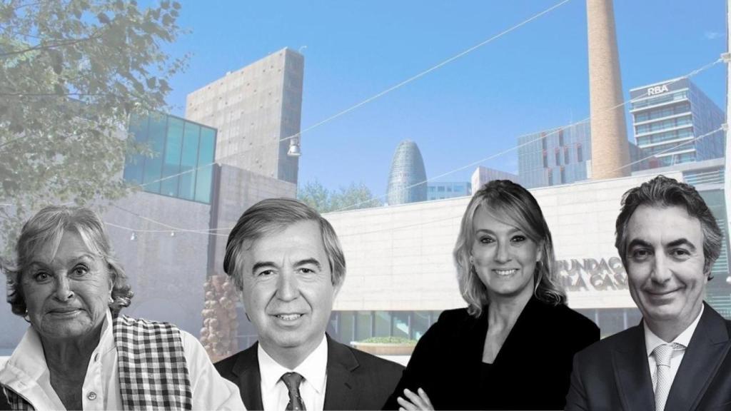De izquierda a derecha: Montserrat Pascual Samaranch (presidenta de la fundación);  Miquel Vilardell Tarrés (vocal); Montserrat Viladomiu Pascual (vicepresidenta); y Marco Gay Bezzi (vocal)