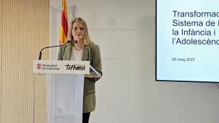 La 'consellera' Mònica Martínez, durante la presentación de la nueva DGPPIA, en mayo de 2025