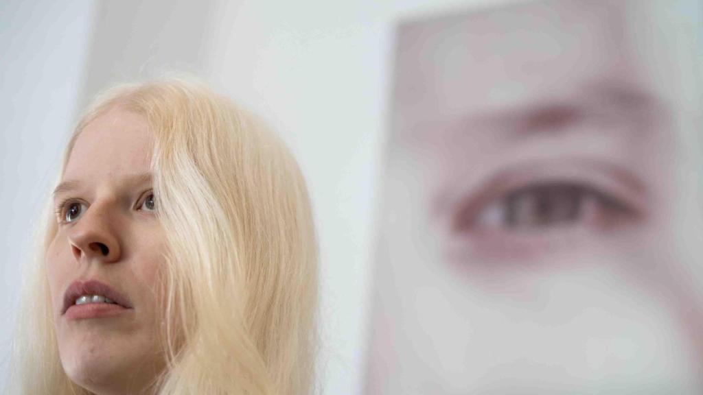 Txell Playà, durante la entrevista