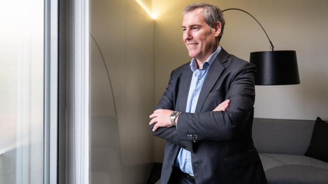 Emili Rousaud, presidente y fundador de Factor Energia, en sus oficinas de Barcelona