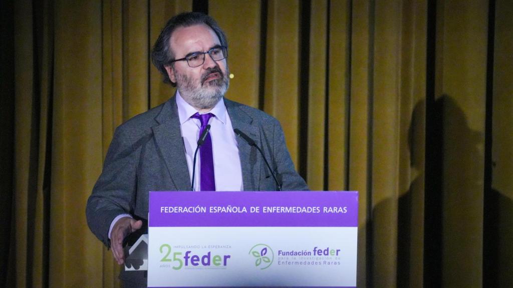 Lluís Montoliu, durante su intervención en el acto oficial por el Día de las Enfermedades Raras en 2024