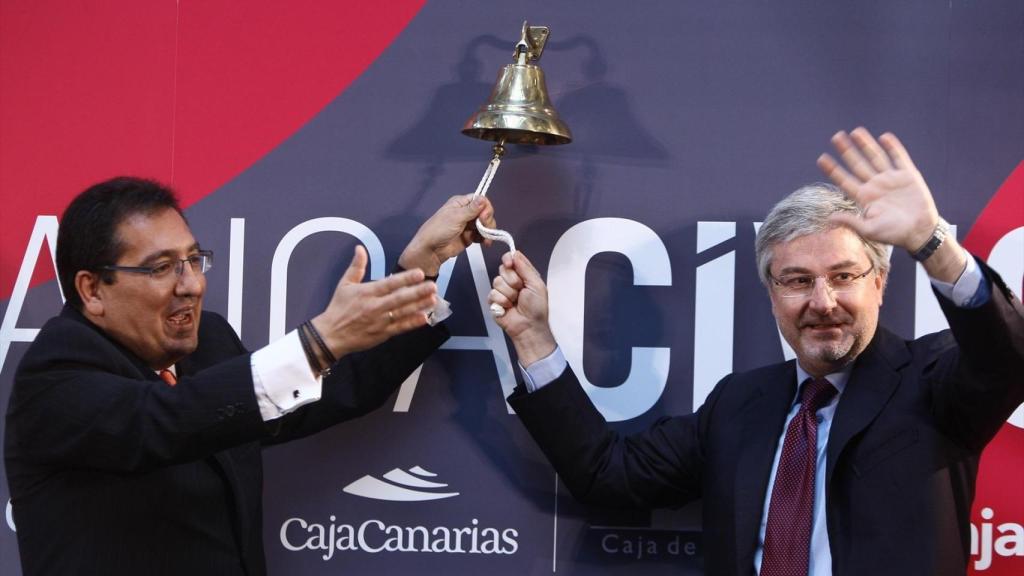 Imagen de la salida a bolsa de Banca Cívica, en 2011 / EP