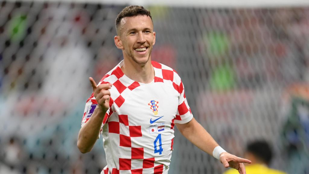 Ivan Perisic con la selección de Croacia
