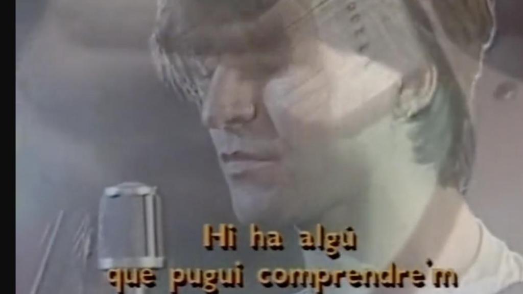 Mark Burgess, en el programa 'Arsenal' de TV3 en los años ochenta