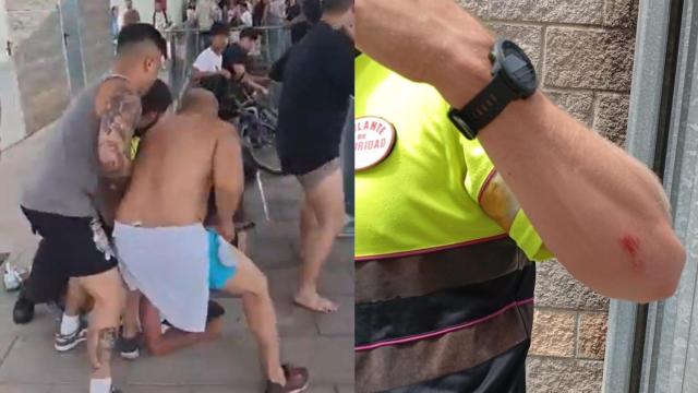 Intervención de un vigilante de seguridad privada contra un ladrón en la estación de Blanes