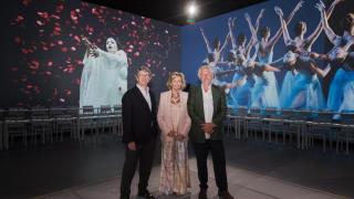 Miquel Suqué junto a sus hermanos Javier e Isabel