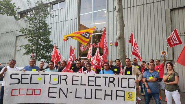 Los trabajadores de las subcontratas de Red Eléctrica y Endesa hoy en huelga, en Cataluña