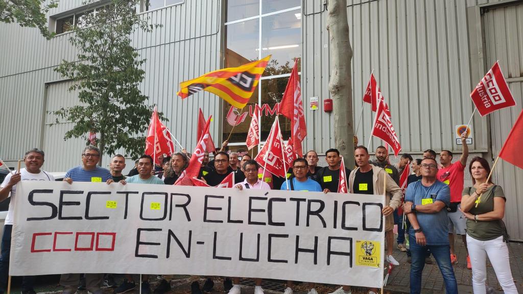 Los trabajadores de las subcontratas de Red Eléctrica y Endesa hoy en huelga, en Cataluña