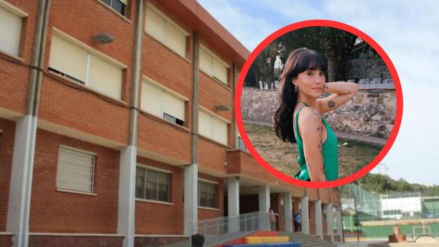 Fotomontaje colegio y Aitana