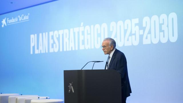 Isidro Faine durante la presentacion del Plan Estrategico de la Fundació
