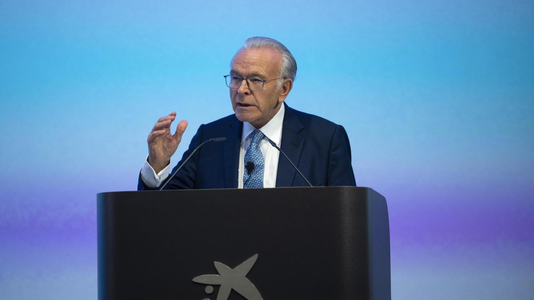 Isidro Fainé durante la presentacion del Plan Estrategico de la FLC