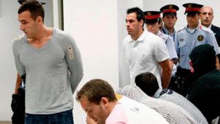 Valentín Moreno, el homicida de la Vila Olímpica, durante un juicio