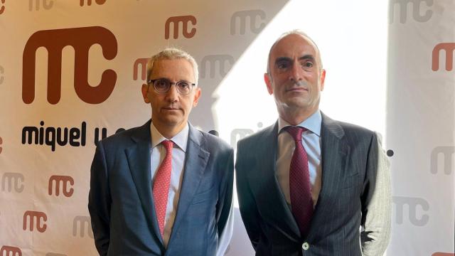 El presidente de Miquel y Costas, Jordi Mercader, y el director general, Ignasi Nieto