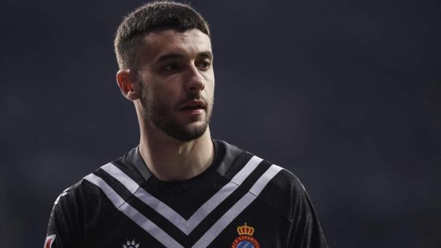 Joan García, durante un partido con el RCD Espanyol