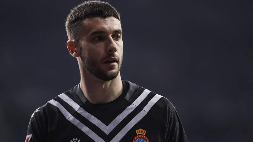 Joan García, durante un partido con el RCD Espanyol