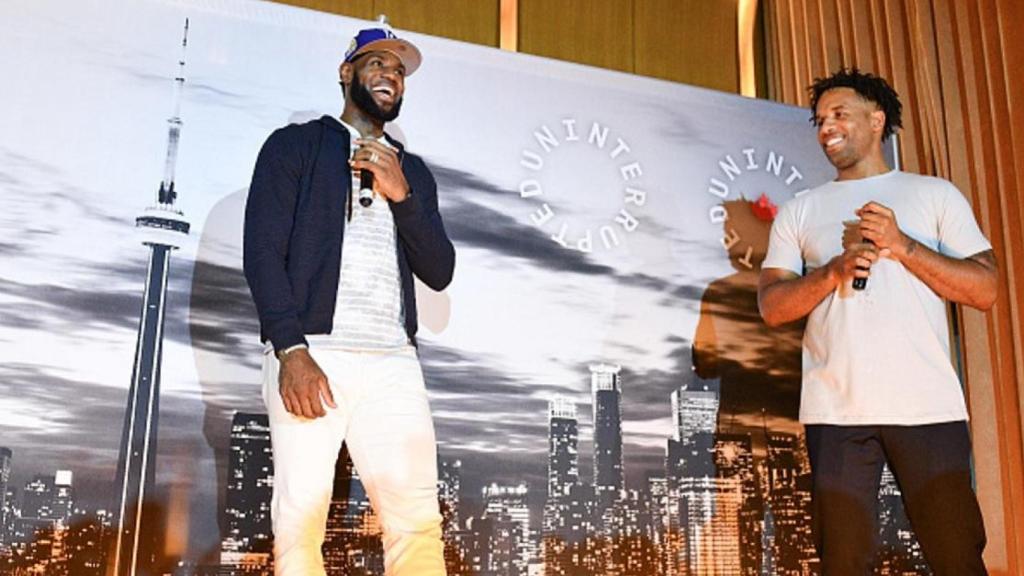 Lebron James, durante un acto de SpringHill Company