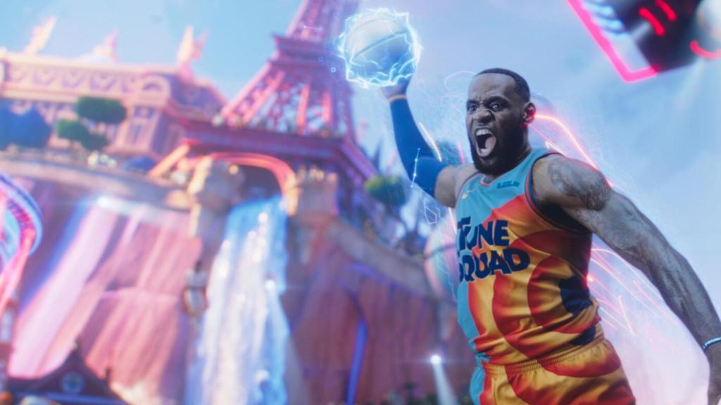 Una captura de Space Jame, la película protagoniza por Lebron y producida por SpringHill
