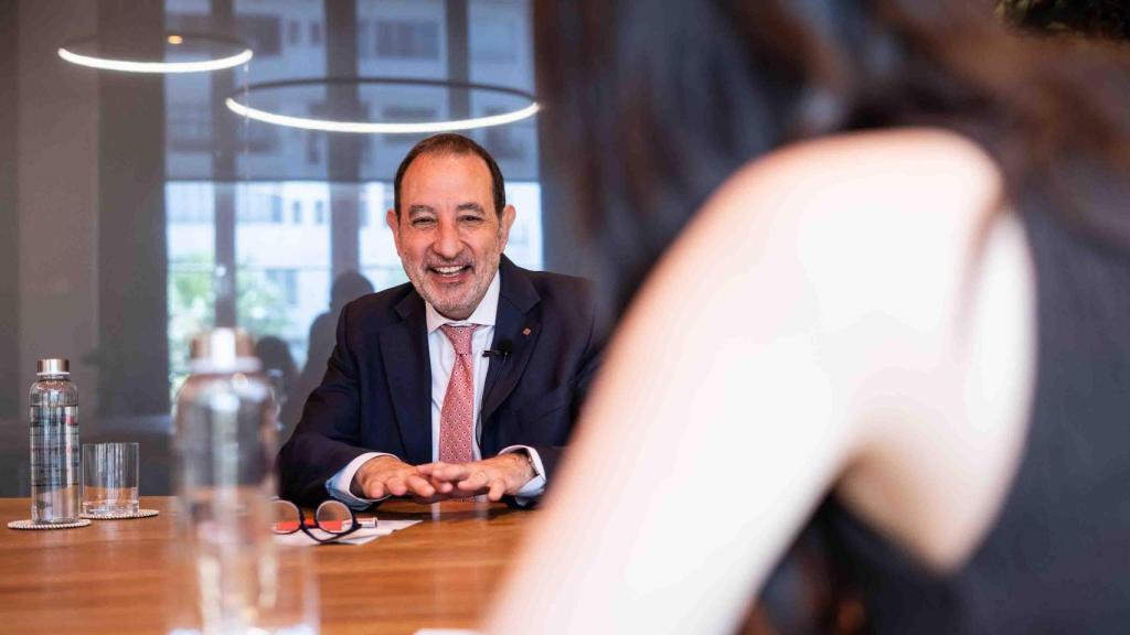 El 'conseller' de Justicia, Ramon Espadaler, en la sede de Crónica Global