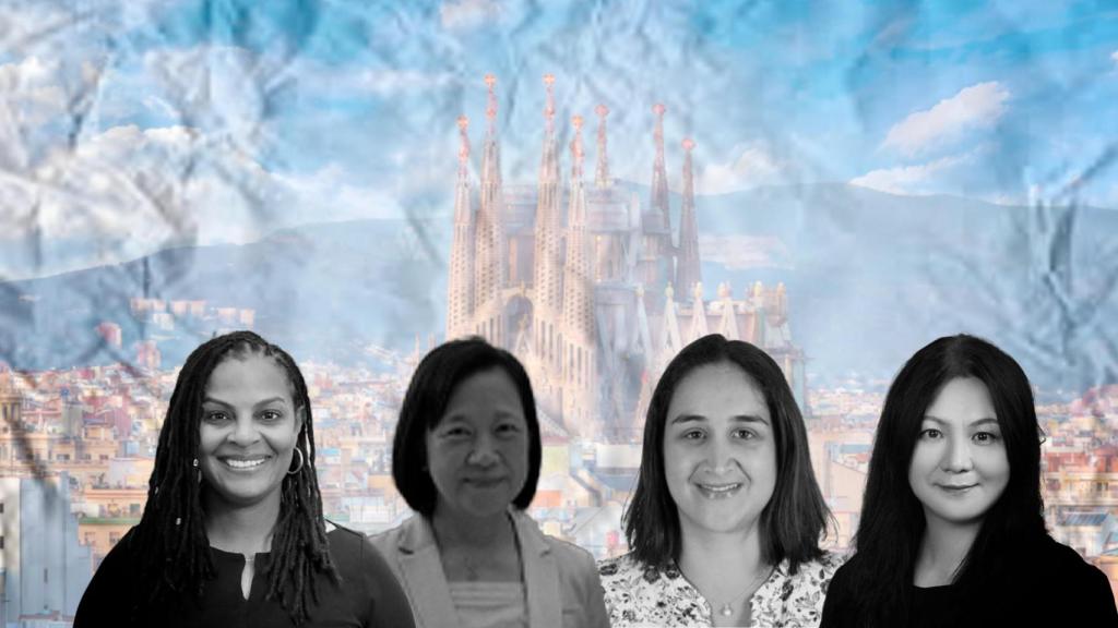 Imagen de las cónsules de Estados Unidos (Lia Miller), Japón (Akiko Shikata), Francia (Azar Agah-Ducrocq) y China (Meng Yuhong)