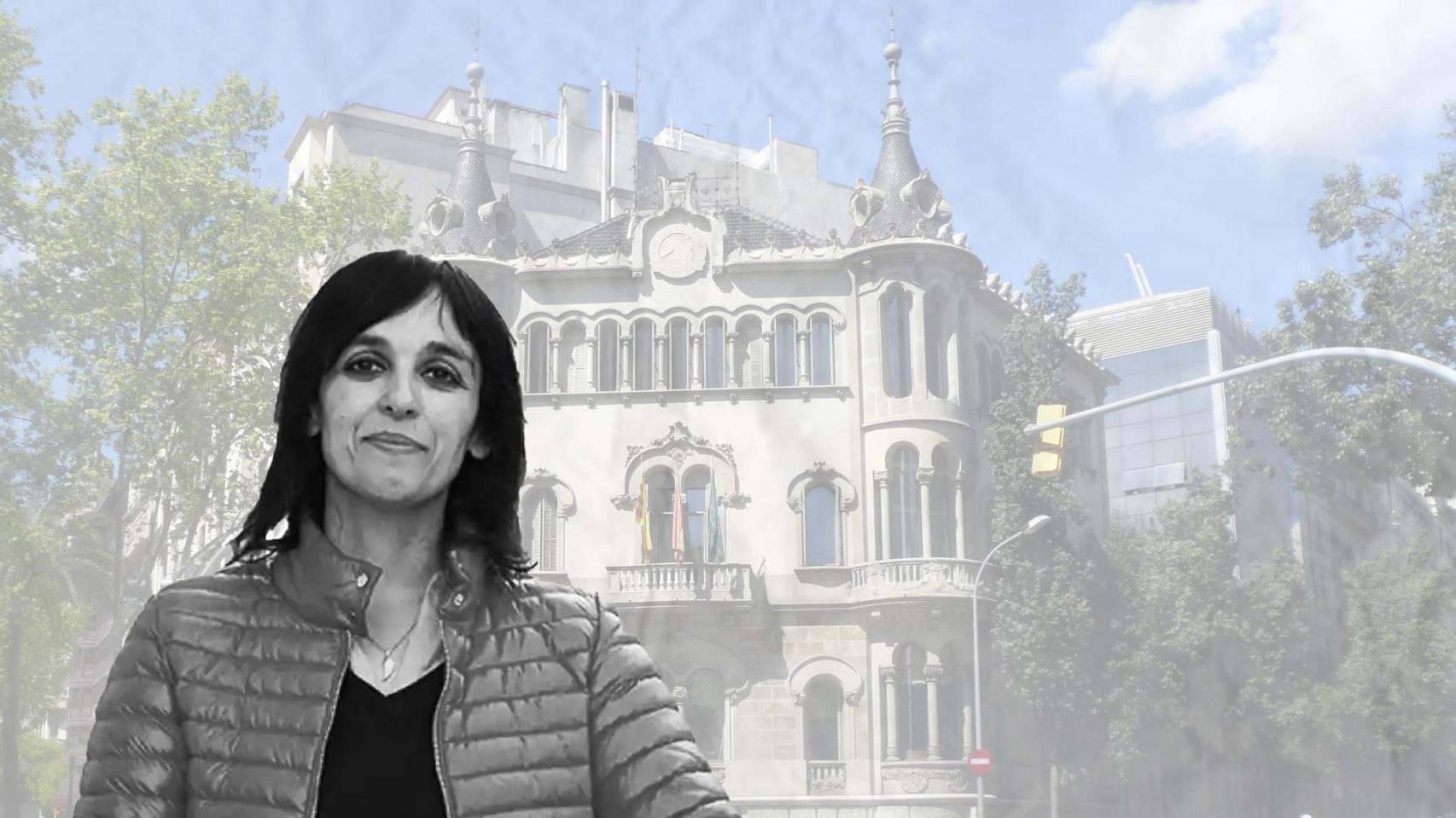 La diputada y alcaldesa de Ripoll, Silvia Orriols, ante el Círculo Ecuestre de Barcelona