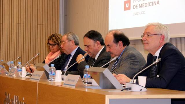 Manel Jovells (i), director general de Althaia, en Manresa