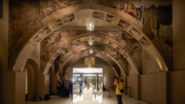 Las pinturas murales de Sijena expuestas en el MNAC