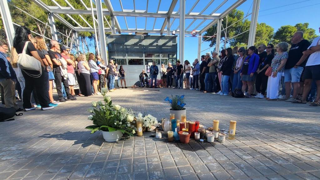 Trabajadores se concentran en el Centro Penitenciario de Mas d'Enric, para recordar a Núria López, a 13 de septiembre de 2024