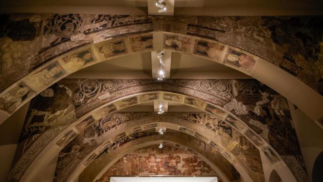 Pinturas murales del Monasterio de Sijena expuestas en el Museu Nacional d’Art de Catalunya (MNAC)