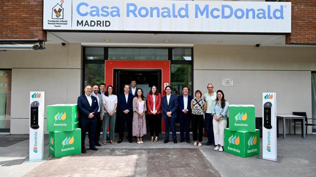 Iberdrola instala puntos de recarga en la casa de acogida de Fundación Ronald McDonald en Barcelona
