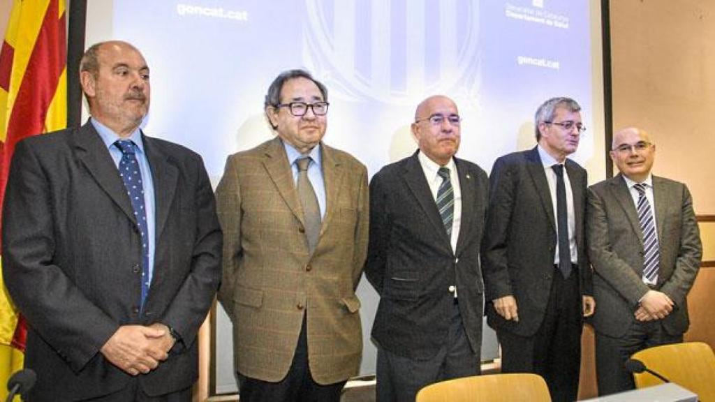 Josep Maria Padrosa (i) y el 'exconseller' de Salud Boi Ruiz (c), en una fotografía anterior