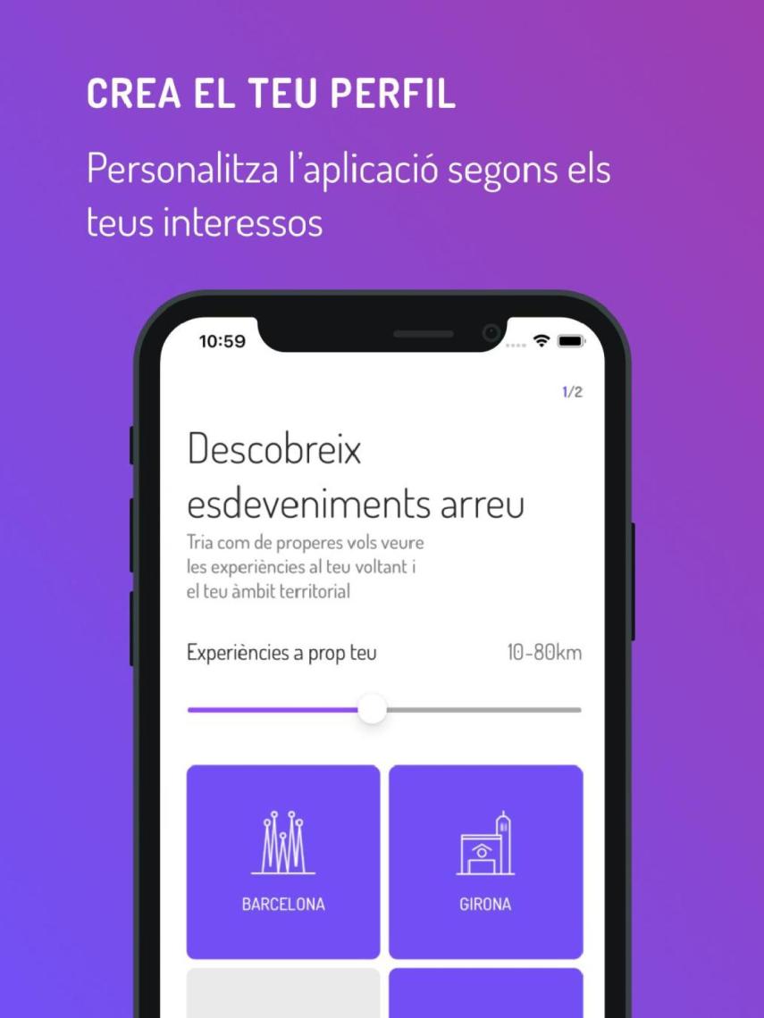 Landing de registro de la app Vibra
