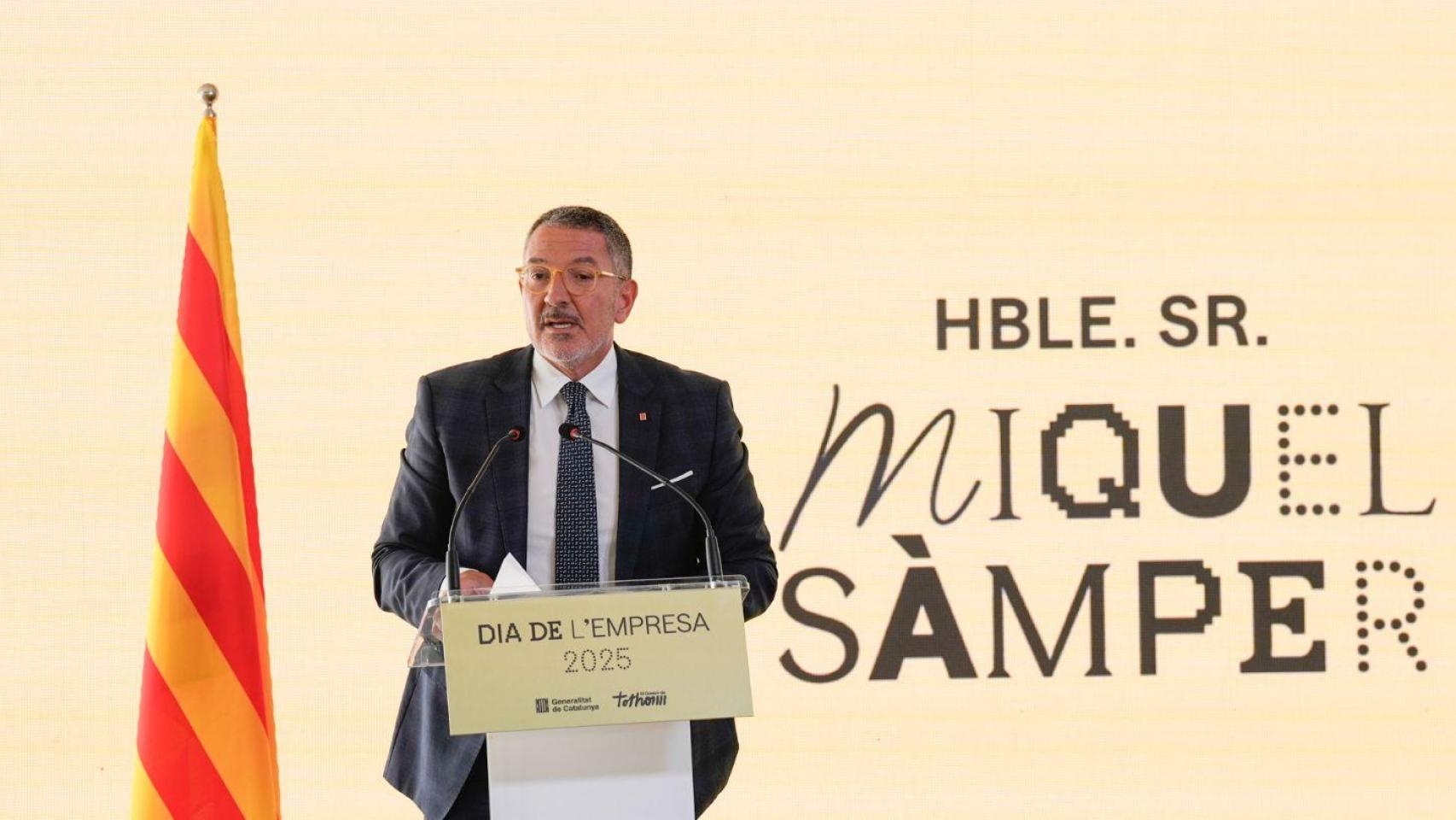 Miquel Sàmper, 'conseller' de Empresa y Trabajo de la Generalitat de Cataluña, en una imagen de archivo